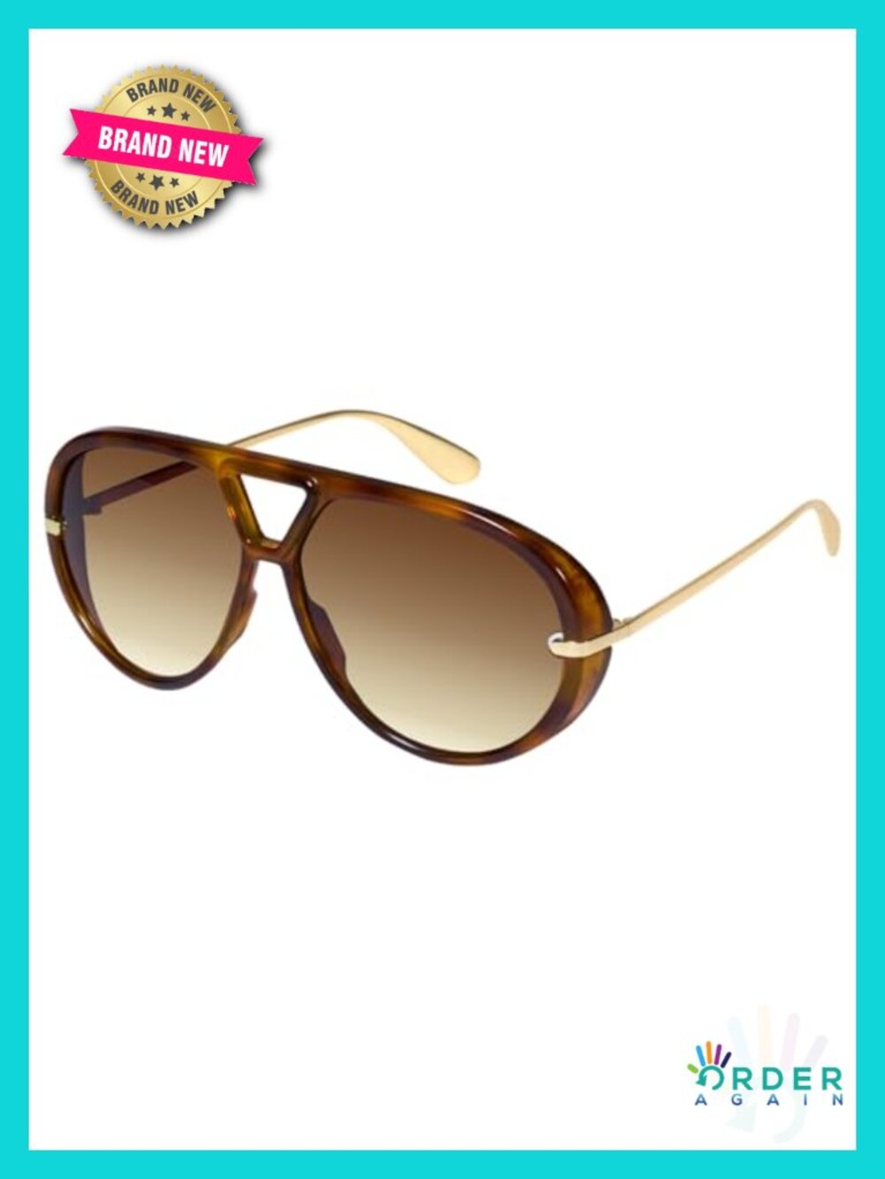 Oversized Aviator Sunglasses Retro Full-Frame UV400 Shield Style
